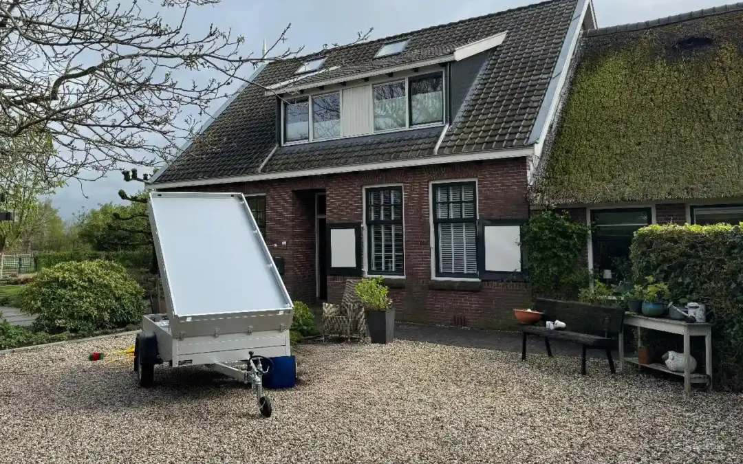 Nieuwe aanhanger aangeschaft!