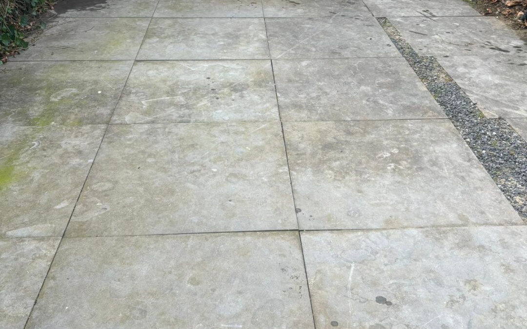 Terras tegels reiniging
